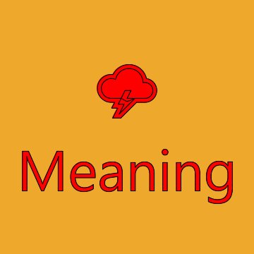 Cloud With Lightning Emoji Meaning